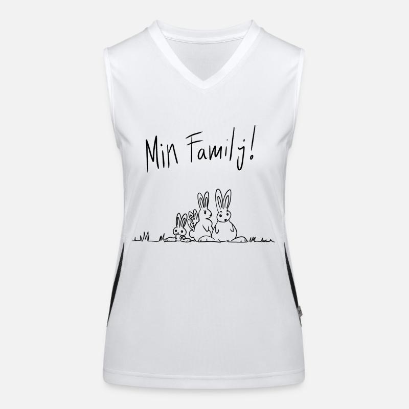 Meine Familie! (4 Einträge) Funktionelles Kontrast-Tank Top für Frauen