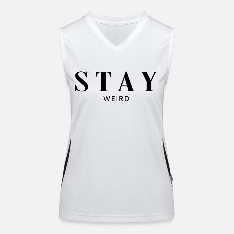 Restez bizarre Débardeur respirant contrasté Femme