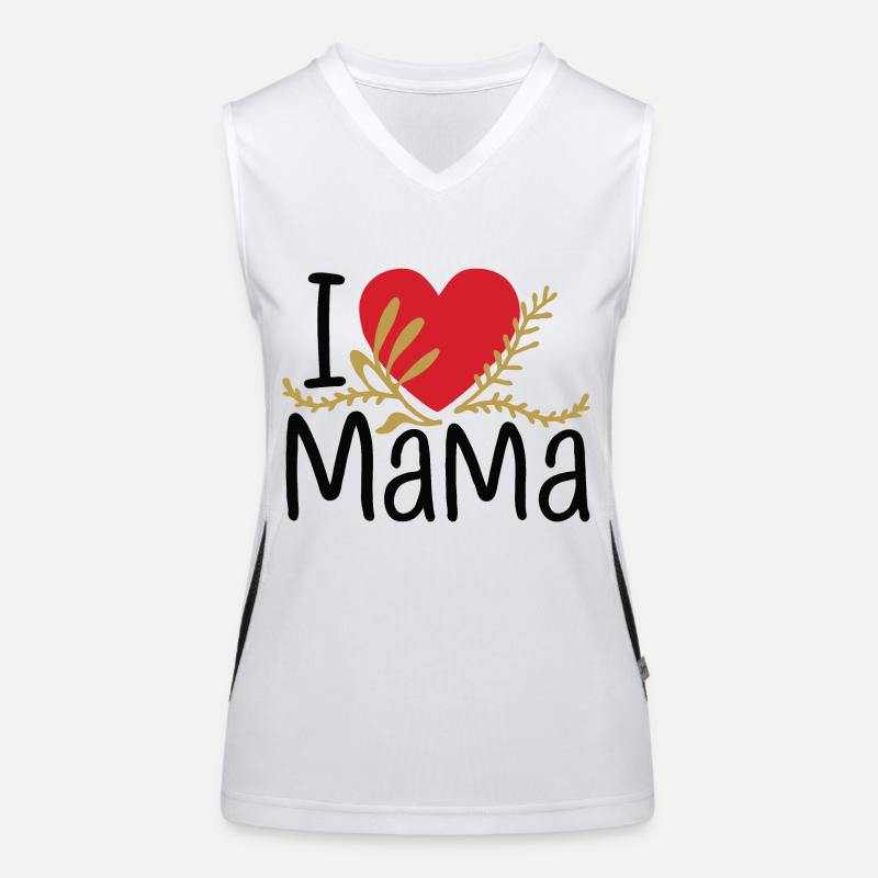 Mama Muttertag Geburtstag Geschenkidee Funktionelles Kontrast-Tank Top für Frauen