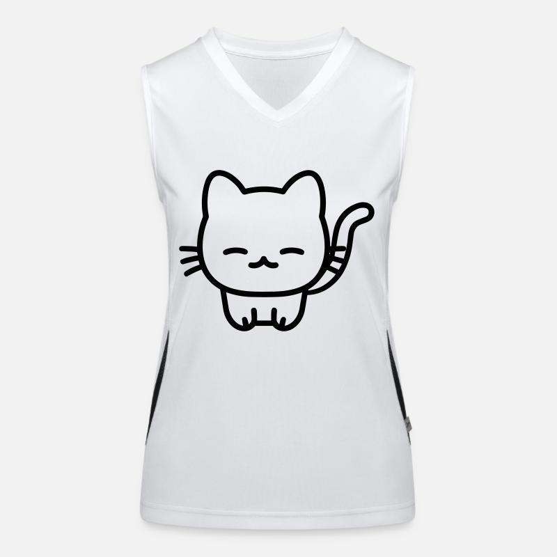 cat Women's Functional Contrast Tank Top