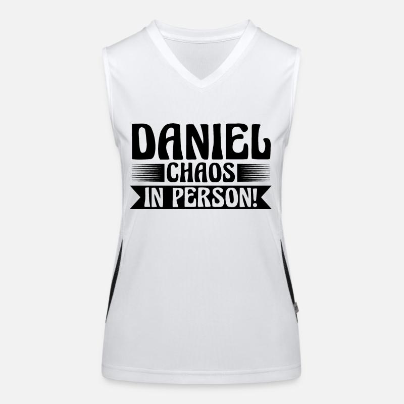 First name Daniel Women's Functional Contrast Tank Top