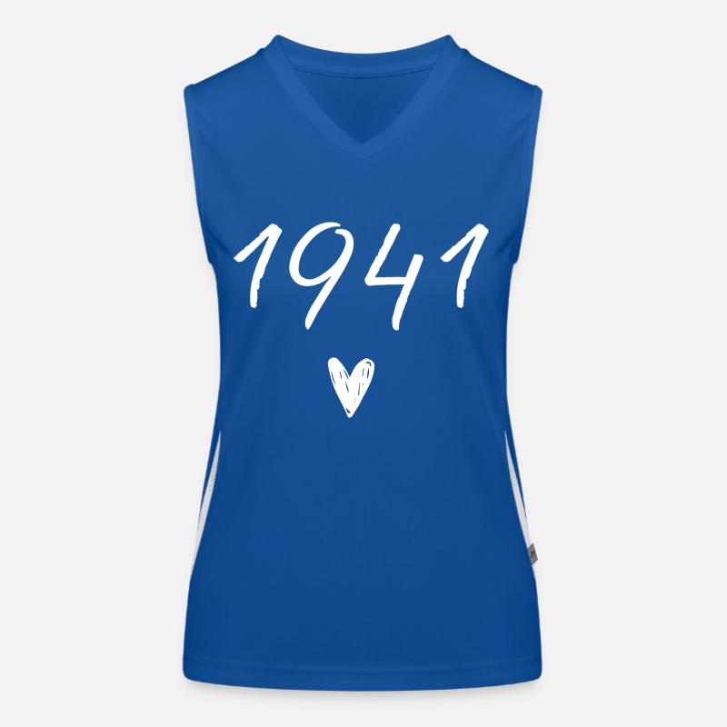 1941 Herzgeburtstag Funktionelles Kontrast-Tank Top für Frauen