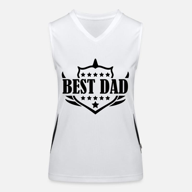 best dad Women's Functional Contrast Tank Top