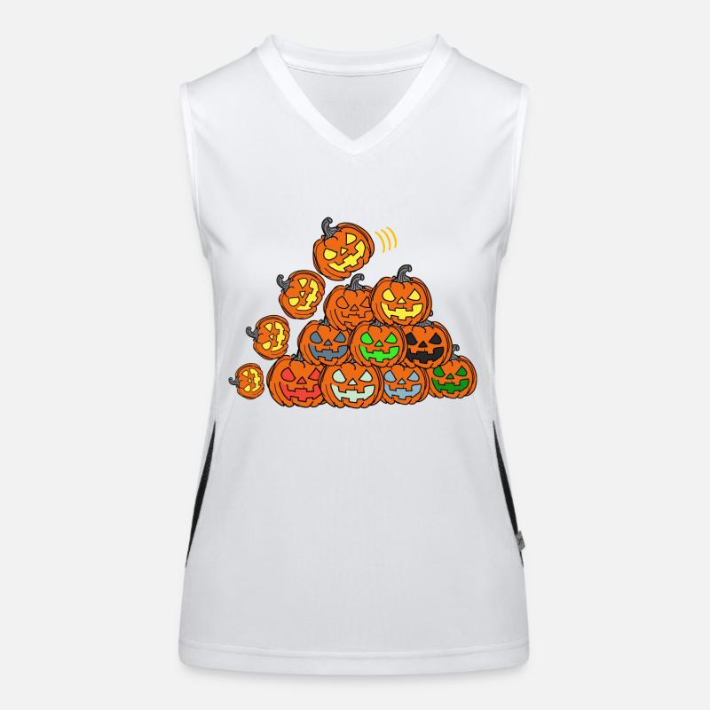 Kürbis Turm Funktionelles Kontrast-Tank Top für Frauen