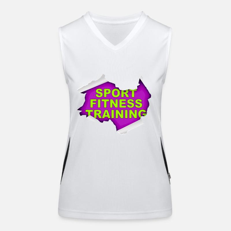 SPORT FITNESSTRAINING Funktionelles Kontrast-Tank Top für Frauen