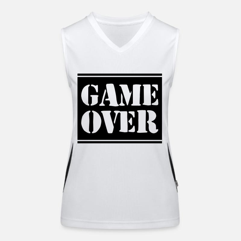 Game Over Funktionelles Kontrast-Tank Top für Frauen