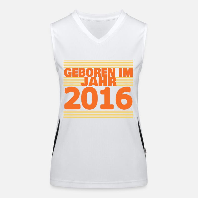 Geboren 2016 Funktionelles Kontrast-Tank Top für Frauen