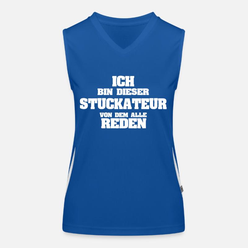 Plasterer as a profession Women's Functional Contrast Tank Top