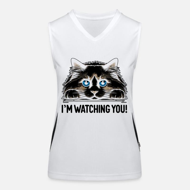 Je te regarde Ragdoll Cat Lover Ragdolls Cats Débardeur respirant contrasté Femme