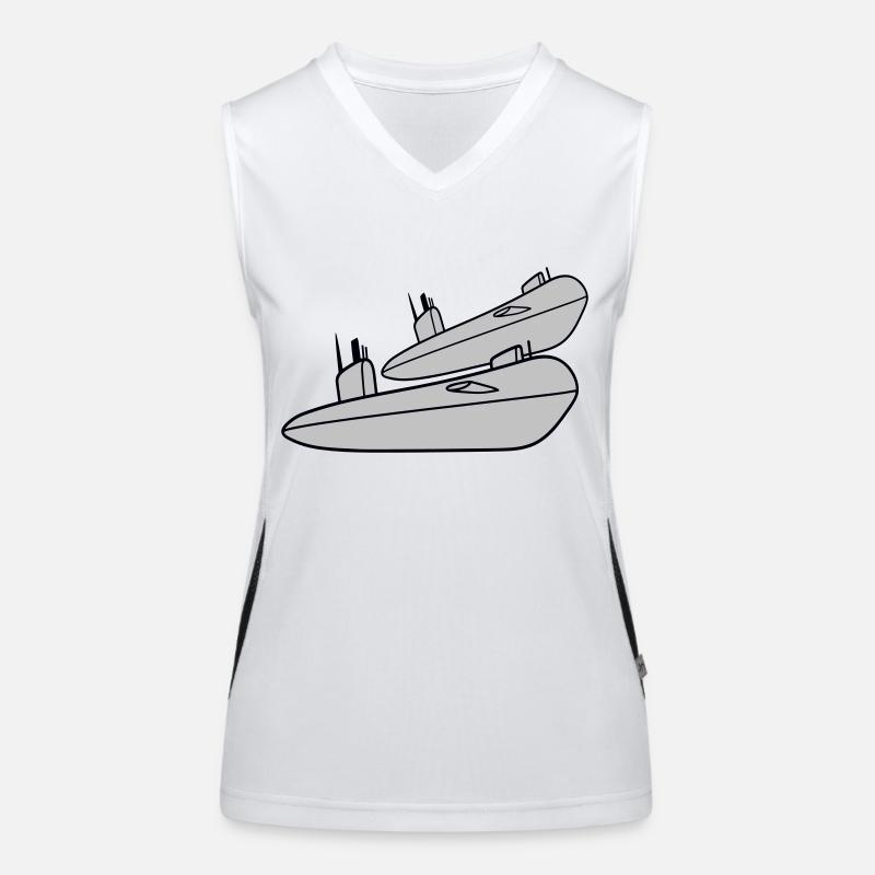 2 Submarines Fleet Two Squadrons Group Team Crew Women's Functional Contrast Tank Top