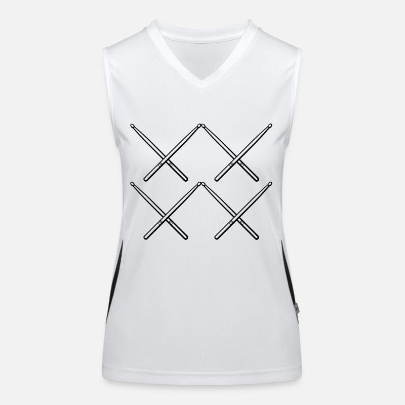 Drummer Drumsticks Women's Functional Contrast Tank Top