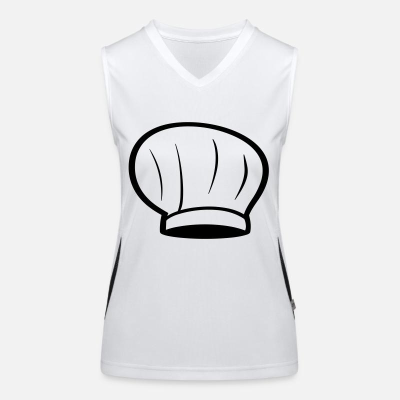 Küchenchef Funktionelles Kontrast-Tank Top für Frauen