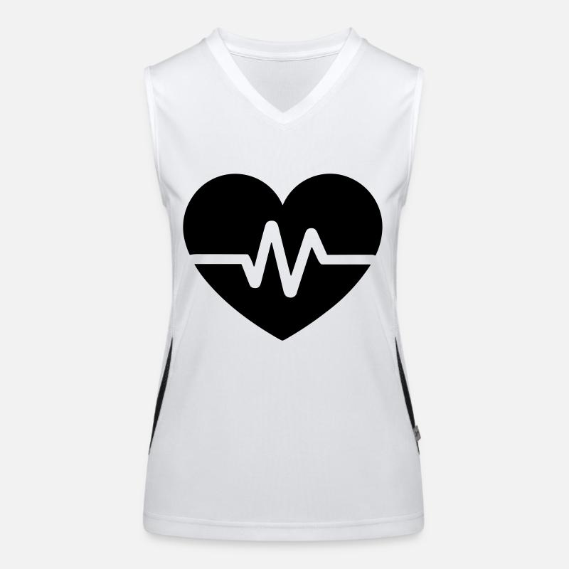 battement de coeur Débardeur respirant contrasté Femme