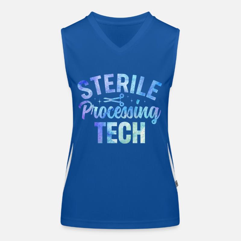 Sterile Processing Tech Medizin Design Funktionelles Kontrast-Tank Top für Frauen