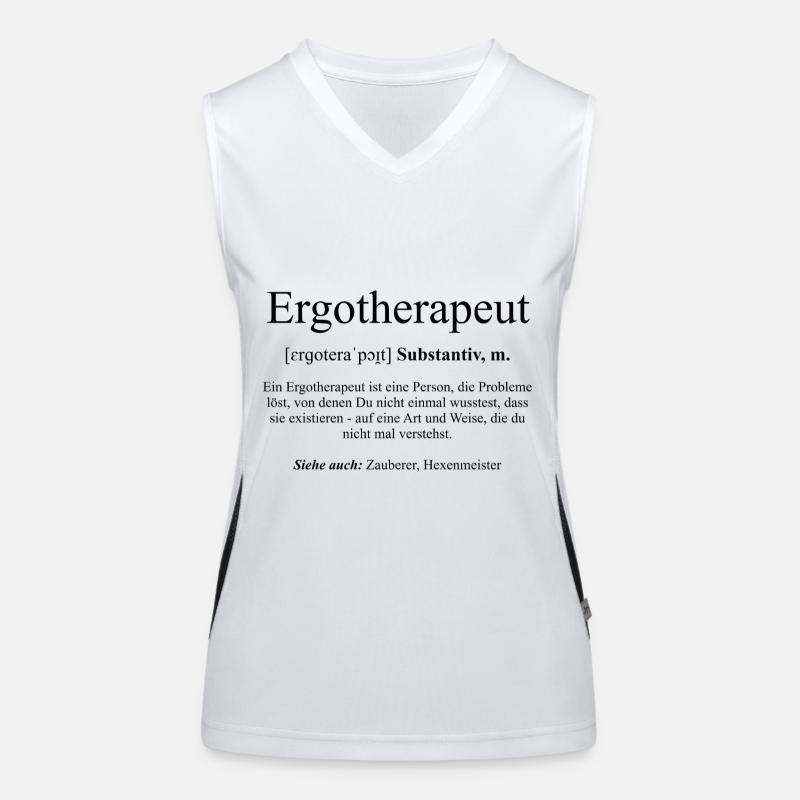 Ergotherapeut Wortdefinition Funktionelles Kontrast-Tank Top für Frauen