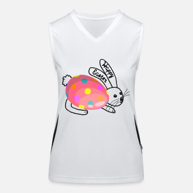 Lapin de Pâques Débardeur respirant contrasté Femme