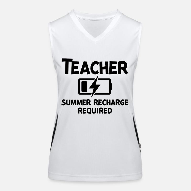 Lehrer-Sommer-Aufladung erforderlich Funktionelles Kontrast-Tank Top für Frauen