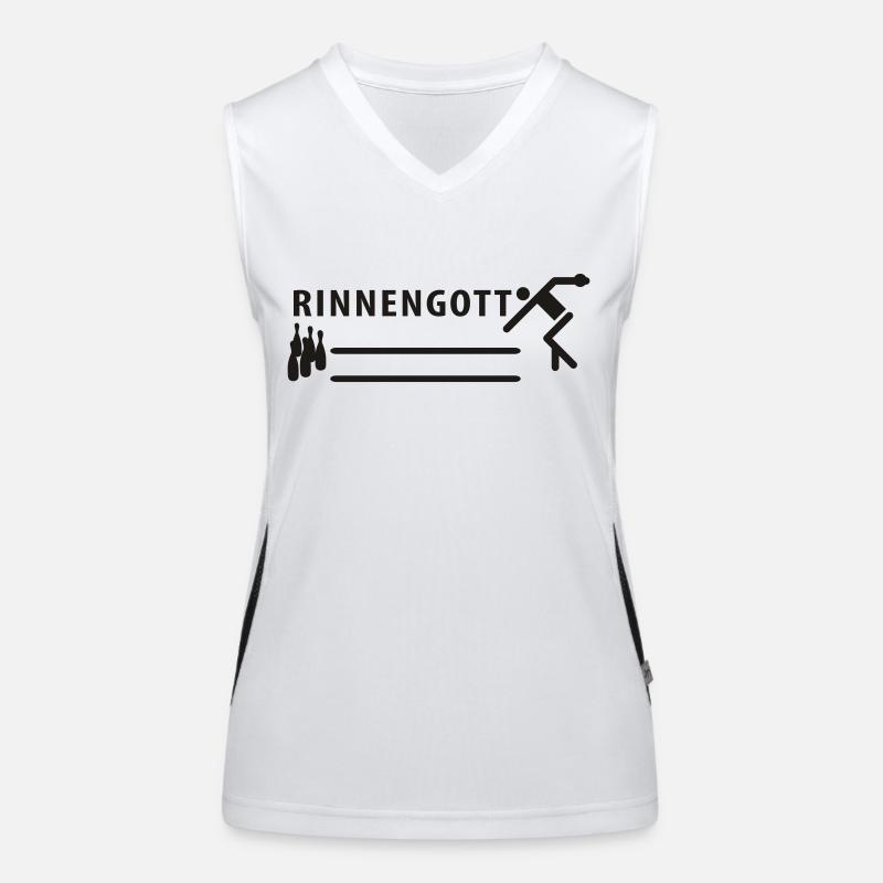 Bowling - gutter God Women's Functional Contrast Tank Top