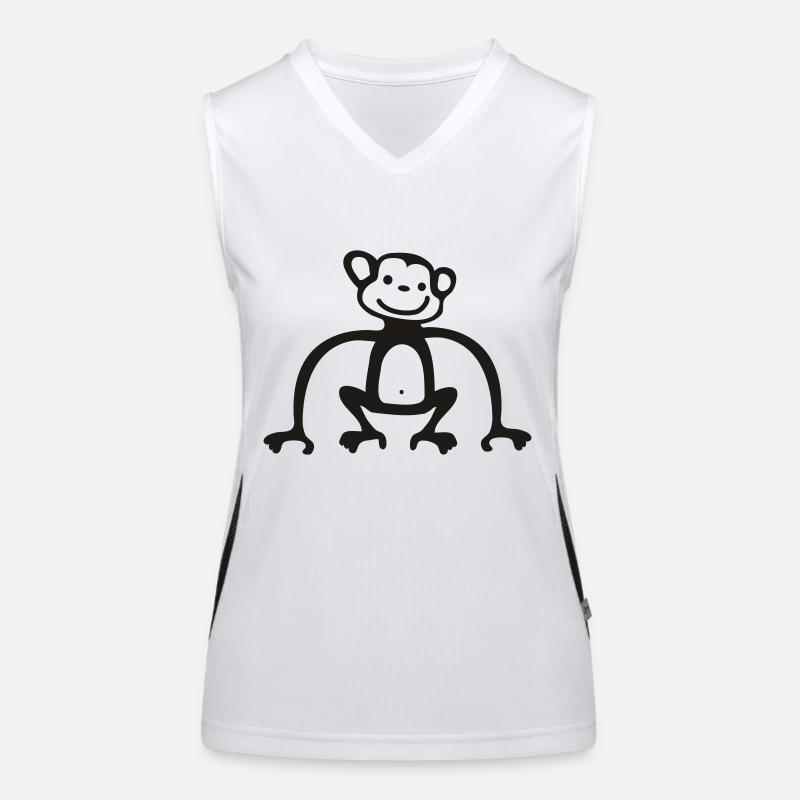 Äffchen Funktionelles Kontrast-Tank Top für Frauen