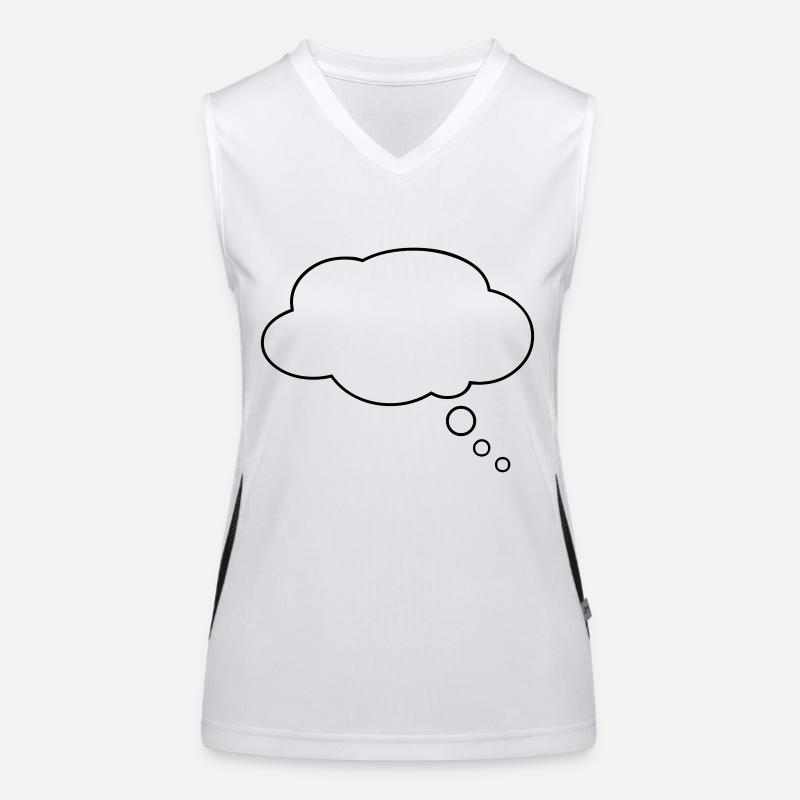 Talking bubble - comic Women's Functional Contrast Tank Top