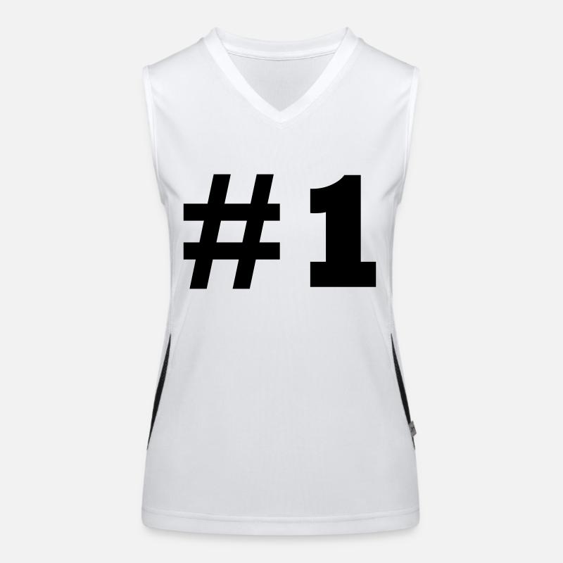 nummer 1 Funktionelles Kontrast-Tank Top für Frauen