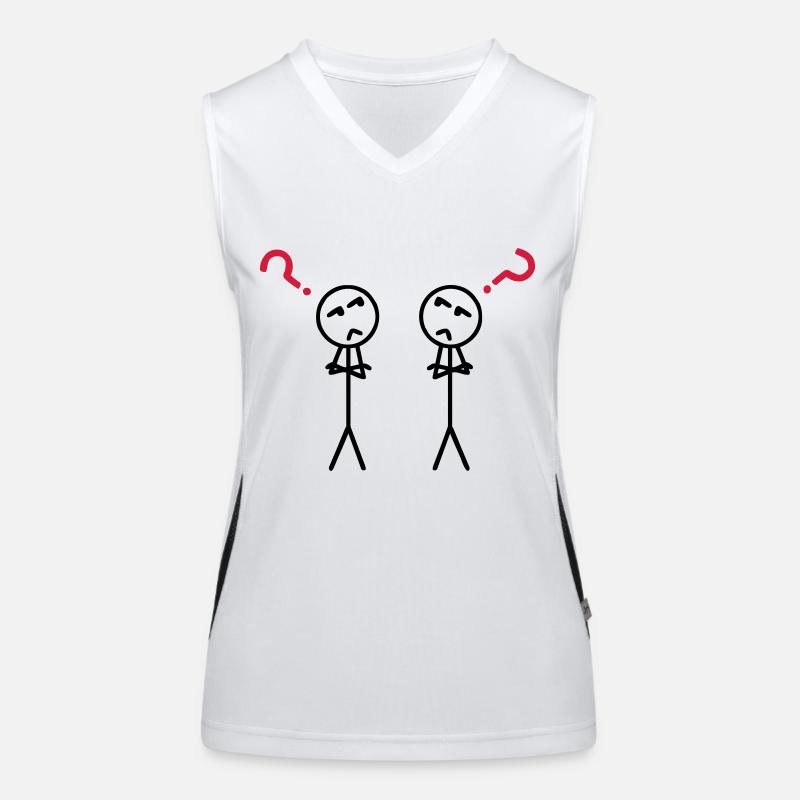 Questionmarks Funktionelles Kontrast-Tank Top für Frauen