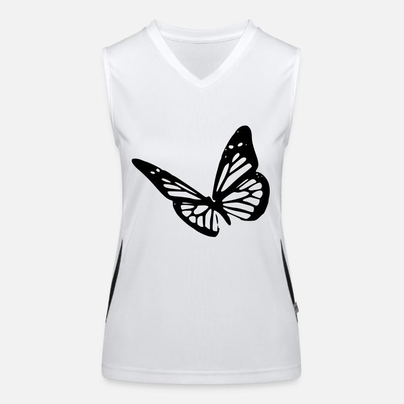 butterfly Funktionelles Kontrast-Tank Top für Frauen
