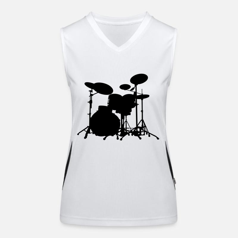Schlagzeug - Drums Funktionelles Kontrast-Tank Top für Frauen