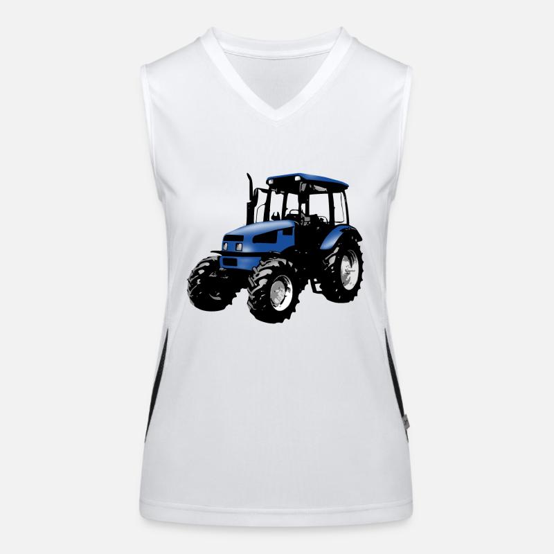 tractor blue Women's Functional Contrast Tank Top