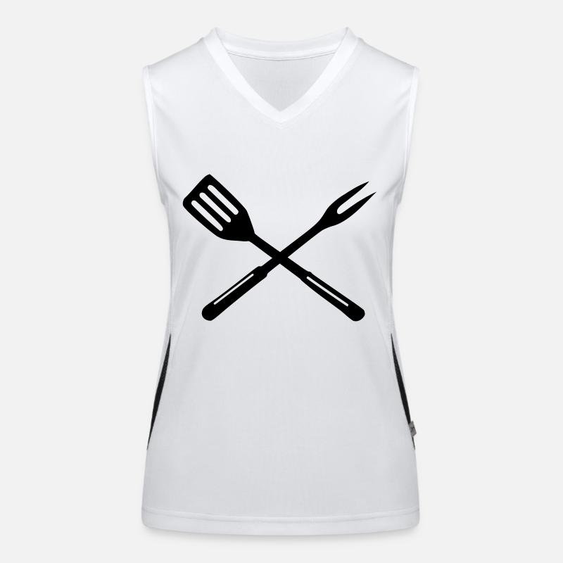 Grill - barbecue Women's Functional Contrast Tank Top