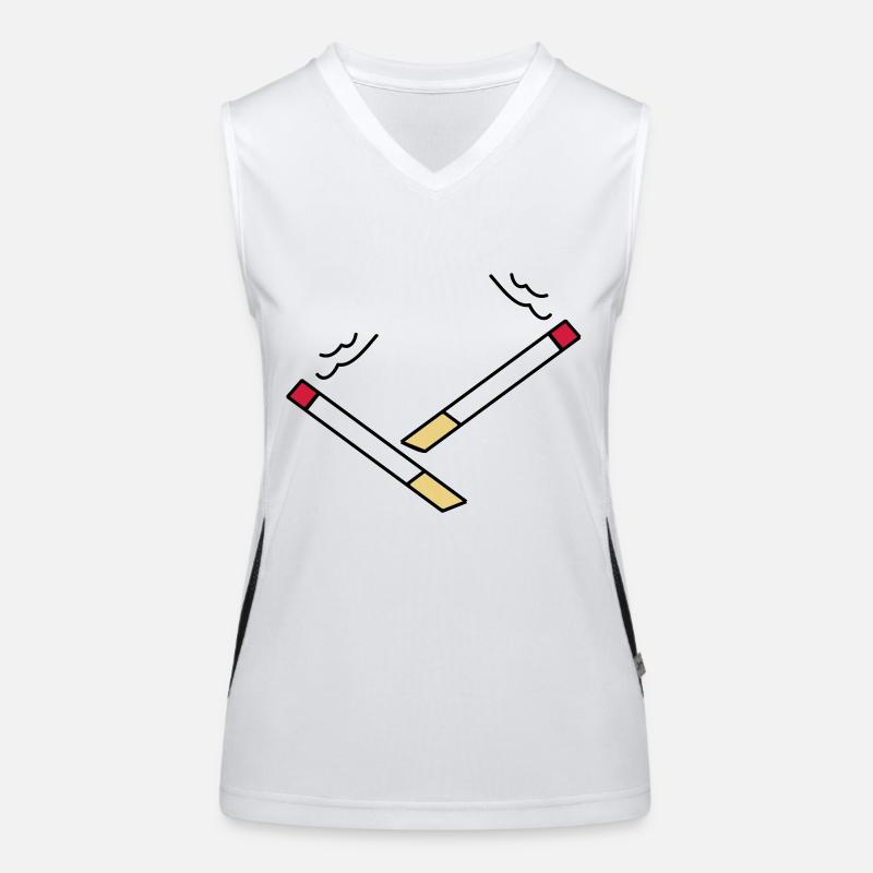 zigarette5 Funktionelles Kontrast-Tank Top für Frauen