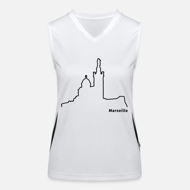 Marseille Funktionelles Kontrast-Tank Top für Frauen
