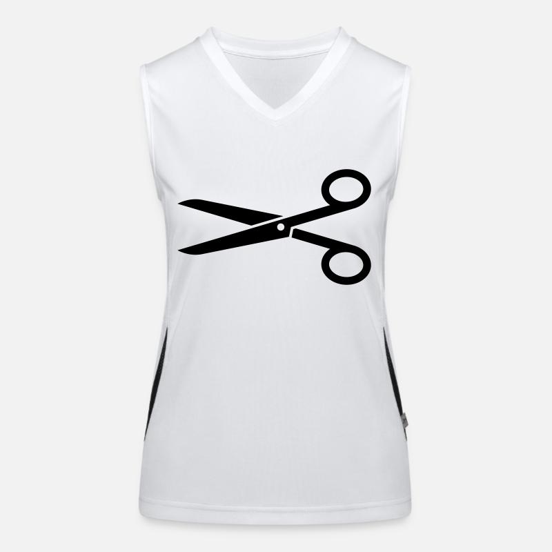 Schere Funktionelles Kontrast-Tank Top für Frauen