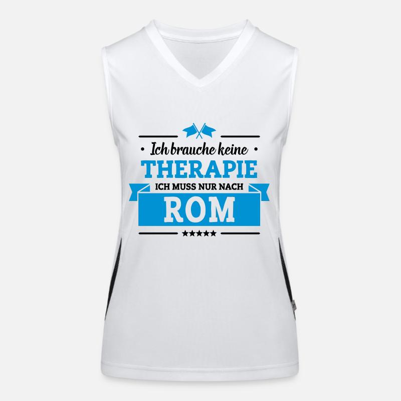 Nur nach Rom Funktionelles Kontrast-Tank Top für Frauen