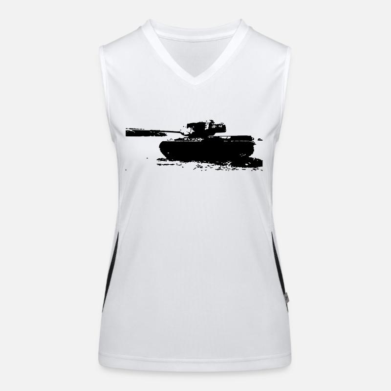 Panzer Funktionelles Kontrast-Tank Top für Frauen