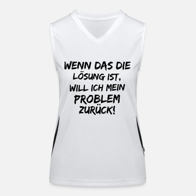Problem zurück Funktionelles Kontrast-Tank Top für Frauen