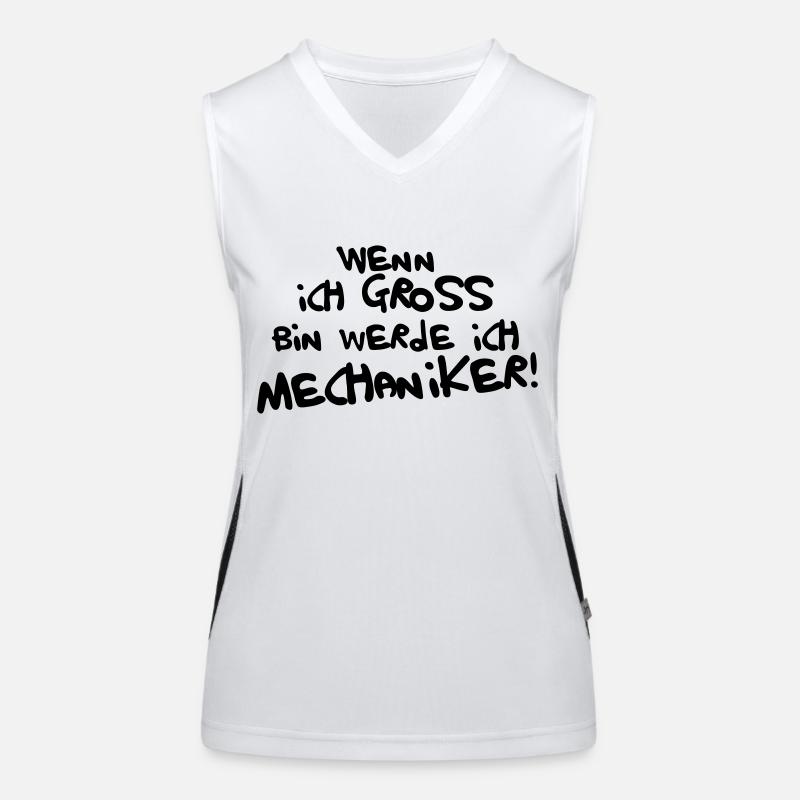 Ich werde Mechaniker! Funktionelles Kontrast-Tank Top für Frauen