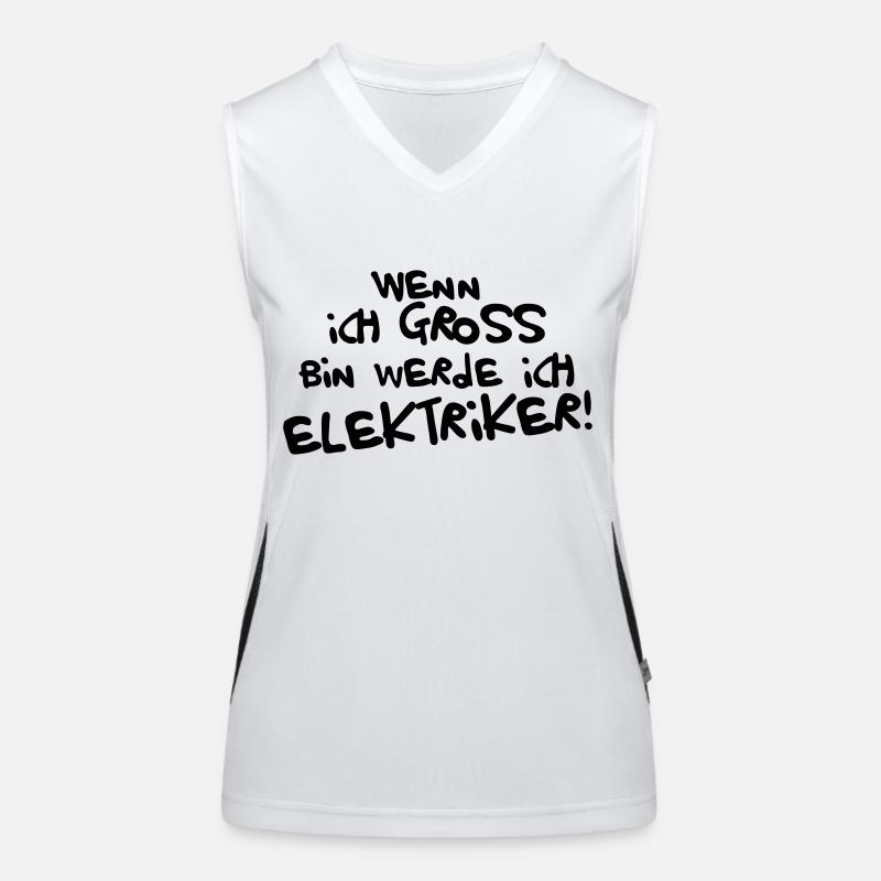 Ich werde Elektriker Funktionelles Kontrast-Tank Top für Frauen