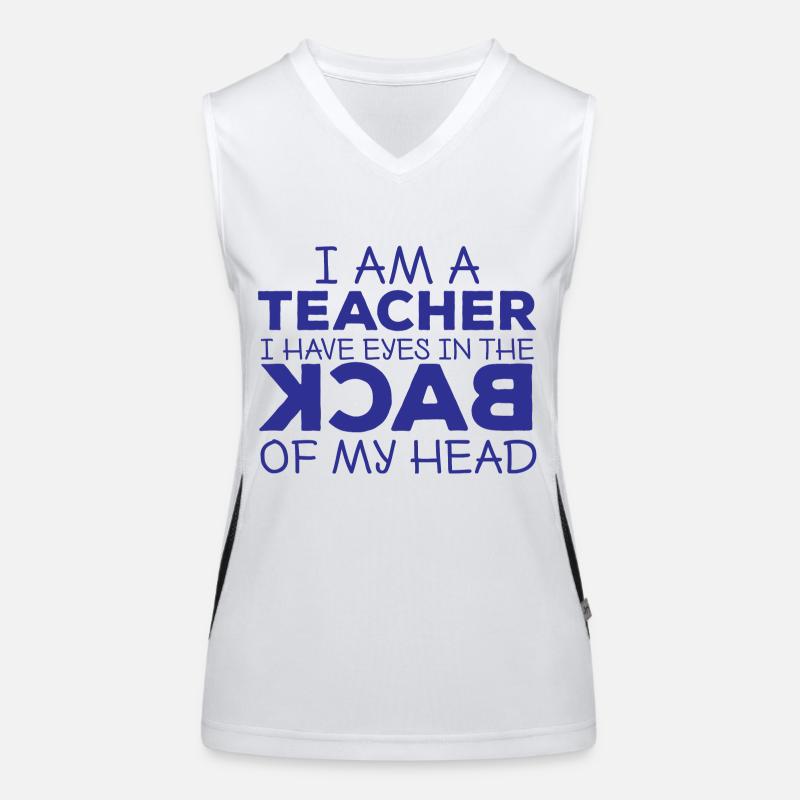 Enseignant / Ecole: Je suis un enseignant. I Have Eyes Ajouter Débardeur respirant contrasté Femme