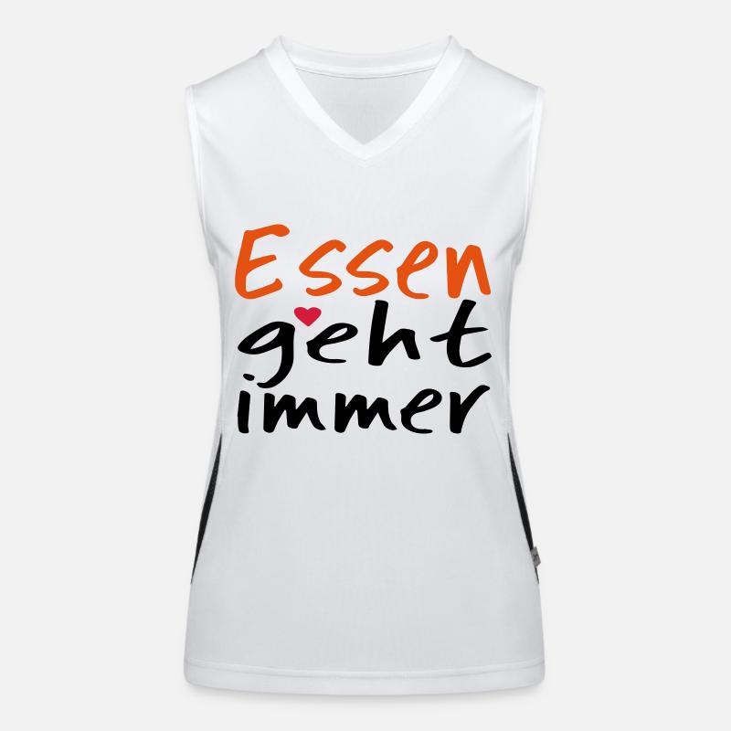Essen geht immer! Funktionelles Kontrast-Tank Top für Frauen