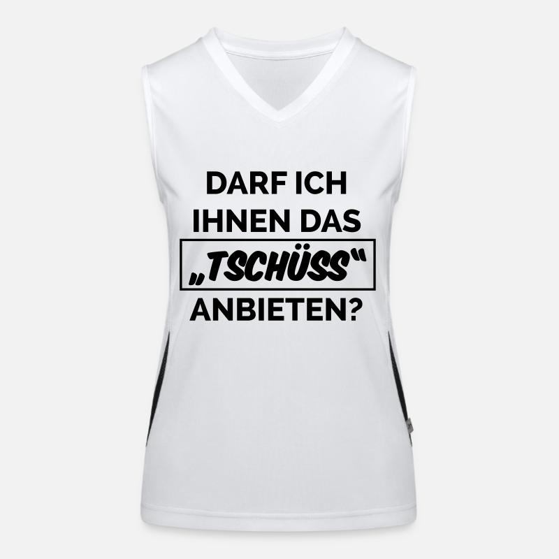 Darf ich ihnen das ... Funktionelles Kontrast-Tank Top für Frauen