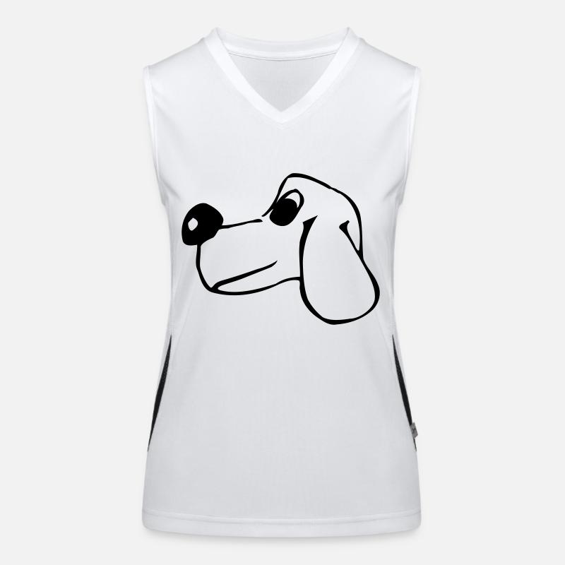 Chien Débardeur respirant contrasté Femme