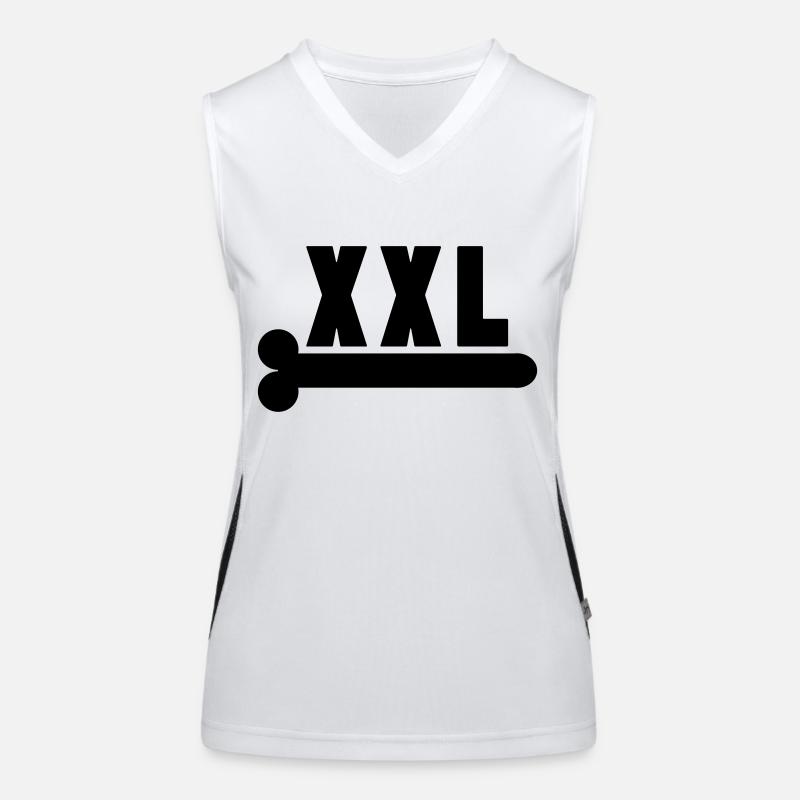 xxl penis Funktionelles Kontrast-Tank Top für Frauen