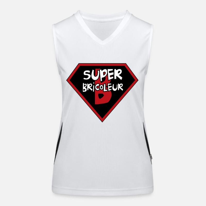 Super-Heimwerker Funktionelles Kontrast-Tank Top für Frauen