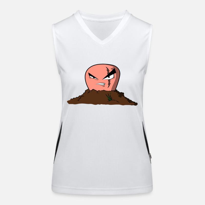 Wurm Funktionelles Kontrast-Tank Top für Frauen