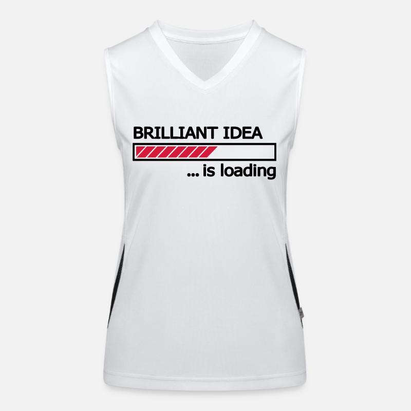 Brilliant Idea is loading progress bar Loading Bar Women's Functional Contrast Tank Top