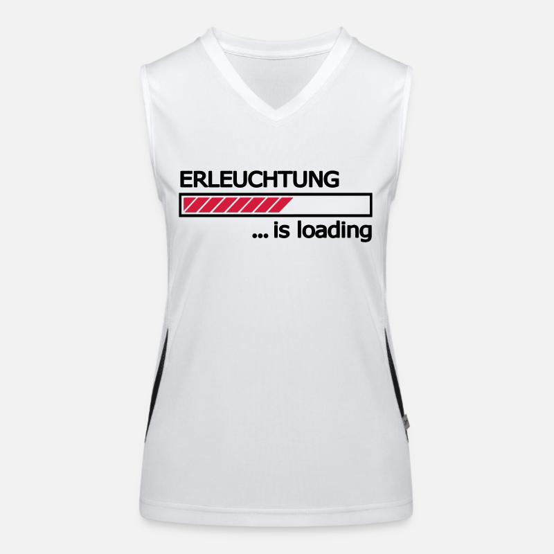 Enlightenment is loading progress bar Loading Bar Women's Functional Contrast Tank Top