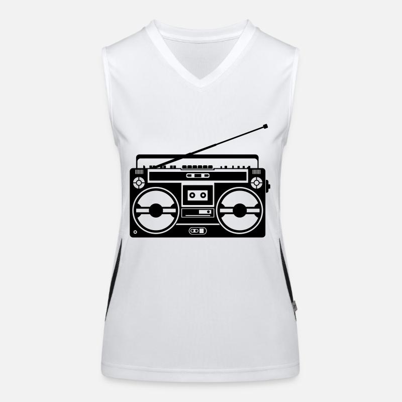Ghetto Blaster Rétro Débardeur respirant contrasté Femme