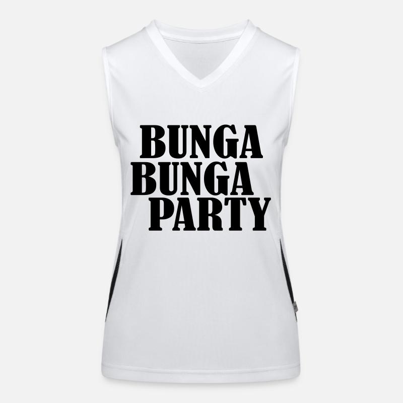 bunga bunga junggesellenabschiedsparty Funktionelles Kontrast-Tank Top für Frauen