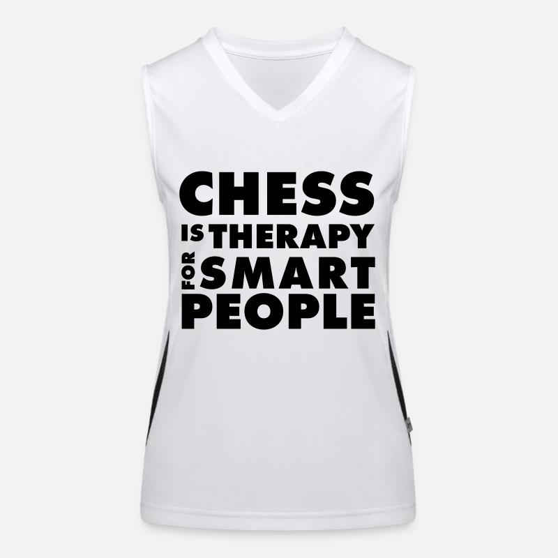 CHESS IS THERAPY - Chess T-Shirt - Gift Idea Women's Functional Contrast Tank Top